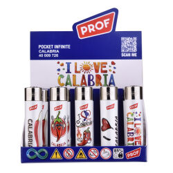 Reibradfeuerzeuge Calabria Rund PROF 25er Display Einweg