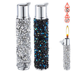 2er Set Metallfeuerzeug  " Diamond " mit...