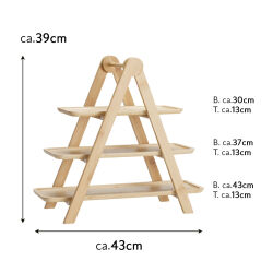 Bambus Etagere mit 3 Ablagen