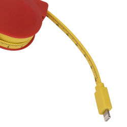 Ausziehbares USB auf Lightning Ladekabel als Messband 1m...