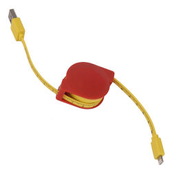 Ausziehbares USB auf Lightning Ladekabel als Messband 1m Tekmee