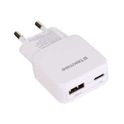 Tekmee USB-A & USB-C Schnelllade-Adapter Universal -...
