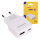 Tekmee USB-A & USB-C Schnelllade-Adapter Universal - Weiß