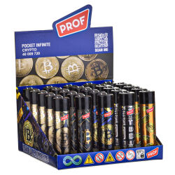 Reibradfeuerzeuge Crypt Rund PROF 25er Display