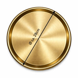 Dekoteller aus Eisen - Ø 28 cm Gold