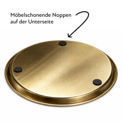 Dekoteller aus Eisen - Ø 28 cm Gold