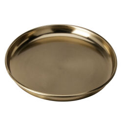 Dekoteller aus Eisen - Ø 28 cm Gold