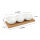 Keramik Snackschale mit Holztablett