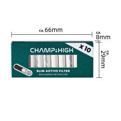 Active Slim Filter 6 mm – 10 Stück - Champ High