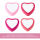 Pillendose " Pink Variation Herzform mit Spiegel " (Zufallsfarbe)