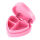 Pillendose " Pink Variation Herzform mit Spiegel " (Zufallsfarbe)