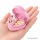 Pillendose " Pink Variation Herzform mit Spiegel " (Zufallsfarbe)