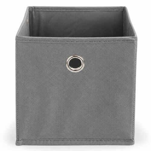 Aufbewahrungsbox mit Metallöse ca.20x20x20cm - Grau