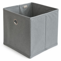Aufbewahrungsbox mit Metallöse ca.20x20x20cm - Grau