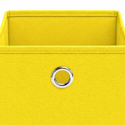 Aufbewahrungsbox mit Metallöse ca.20x20x20cm - Gelb