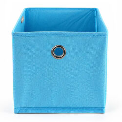 Aufbewahrungsbox mit Metallöse ca.20x20x20cm - Blau
