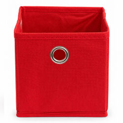 Aufbewahrungsbox in Würfelform ca.15x15x15cm - Rot