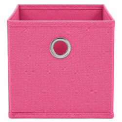 Aufbewahrungsbox mit Metallöse ca.15x15x15cm - Pink