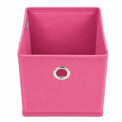 Aufbewahrungsbox mit Metallöse ca.15x15x15cm - Pink