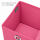 Aufbewahrungsbox mit Metallöse ca.15x15x15cm - Pink