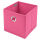 Aufbewahrungsbox mit Metallöse ca.15x15x15cm - Pink