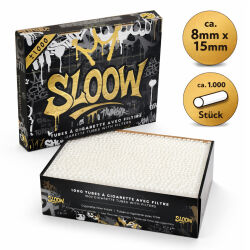 SLOOW Papier-Filterhülsen 8mm 1000er Schuhbox