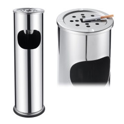 Standaschenbecher & Papierkorb Edelstahl