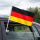 Autofensterfahne Deutschland – Autofahne / Autoflagge für Auto, beidseitig bedruckt