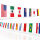 Flaggenkette 32 Länder ca. 10 m – internationale Länderflaggen Girlande