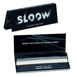 Sloow Slim Papier-Zigarettenfilter 6 x 15 mm – ca. 200 Filter inkl. 4 Heftchen kurze Papers