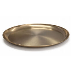Metalltablett rund ca. Ø 39 cm - Serviertablett & Dekoteller