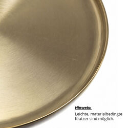 Metalltablett rund ca. Ø 39 cm - Serviertablett & Dekoteller