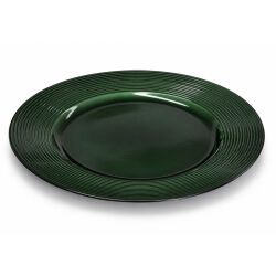 Unterteller " Classic " Kunststoff ca.32,5cm - Grün glänzend