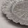Unterteller / Dekoteller "BLOOM" Silber-farbig Kunststoff ca.32,5cm