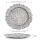 Unterteller / Dekoteller "BLOOM" Silber-farbig Kunststoff ca.32,5cm