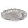 Unterteller / Dekoteller "BLOOM" Silber-farbig Kunststoff ca.32,5cm