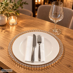 Unterteller / Dekoteller "Pearl" transparent...