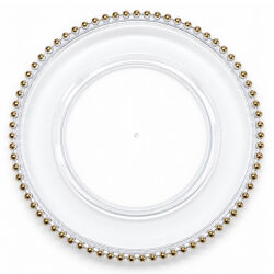 Unterteller / Dekoteller "Pearl" transp. &...