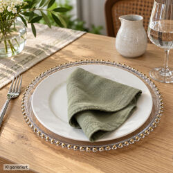 Unterteller / Dekoteller "Pearl" transp. &...
