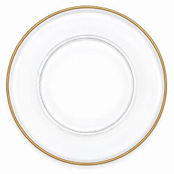 Unterteller / Dekoteller "Elegant" Goldfarbig...