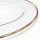 Unterteller / Dekoteller "Elegant" Goldfarbig Kunststoff ca.33cm