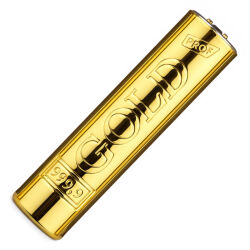 Metall Reibradfeuerzeug "Goldbarren Style" Rund...