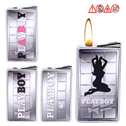 Feuerzeug " PLAYBOY Silver " Champ