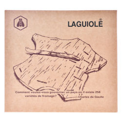 Laguiole Käsesplatte mit Messer