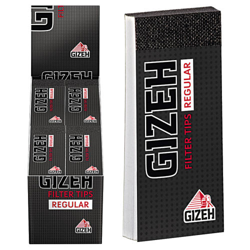 10 x 34er Box GIZEH ( 340 Stück ) Active Filter Aktivkohle 6mm  Zigarettenfilter