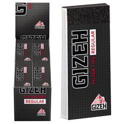 GIZEH Black Filter Tips Regular 24er Box/35 Blatt
