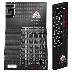 GIZEH Black King Size Slim 25er Box/34 Blatt