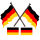 Deutschland Auto-Deko-Fan-Set 12 Teilig