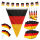 Deutschland XXL Deko Fan-Set 60-teilig