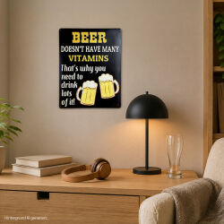 Metall-Schild Nostalgie Beer ca. 40x30cm